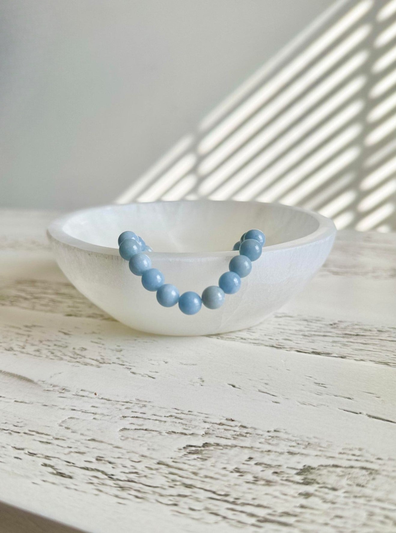 Natural Angelite Crystal Bracelet