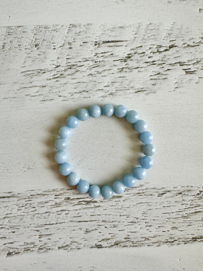 Natural Angelite Crystal Bracelet