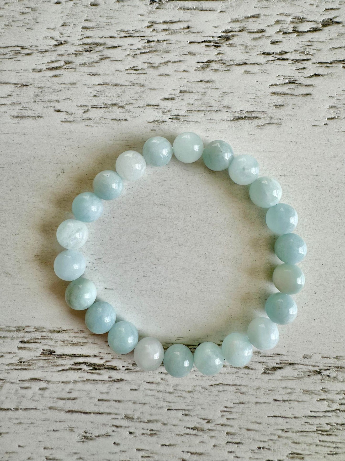 Natural Aquamarine Crystal Bracelet